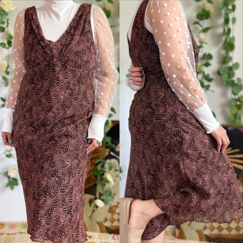 Paisley print dress
